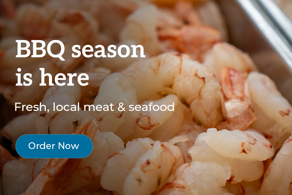 Stong's Market BBQ season fresh local meat and seafood